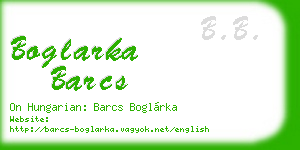 boglarka barcs business card